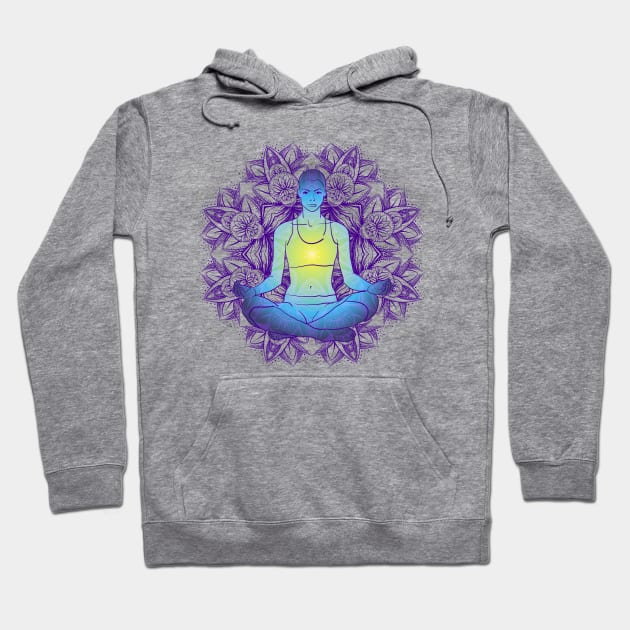 Yoga #18 Hoodie by Olga Berlet